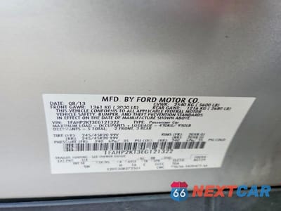 Zdjęcie 12 z 12 samochodu: 2014 FORD TAURUS SHO VIN:1FAHP2KT3EG121322 - miniatura