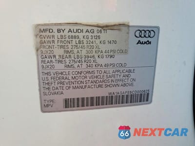Zdjęcie 13 z 13 samochodu: 2012 AUDI Q7 PRESTIGE VIN:WA1AGAFE5CD000625 - miniatura