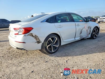 Trzecie zdjęcie samochodu z tyłu: 2020 HONDA ACCORD SPORT VIN:1HGCV2F35LA003973 - miniatura