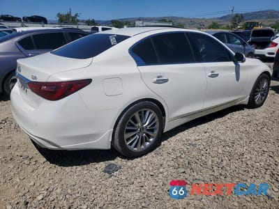 Trzecie zdjęcie samochodu z tyłu: 2023 INFINITI Q50 LUXE VIN:JN1EV7BP6PM510305 - miniatura