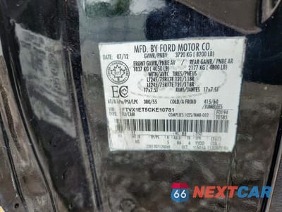 Zdjęcie 12 z 12 samochodu: 2012 FORD F150 SUPER CAB VIN:1FTVX1ET5CKE10781 - miniatura
