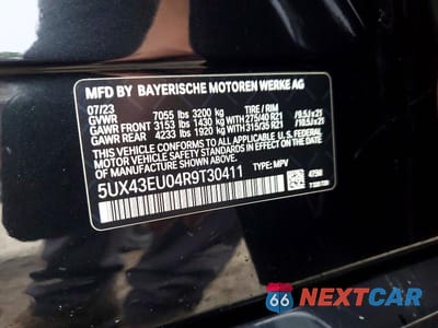 Zdjęcie 13 z 13 samochodu: 2024 BMW X5 XDRIVE50E VIN:5UX43EU04R9T30411 - miniatura