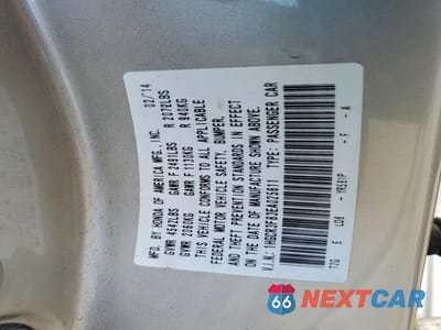 Zdjęcie 13 z 13 samochodu: 2014 HONDA ACCORD EXL VIN:1HGCR3F83EA025611 - miniatura
