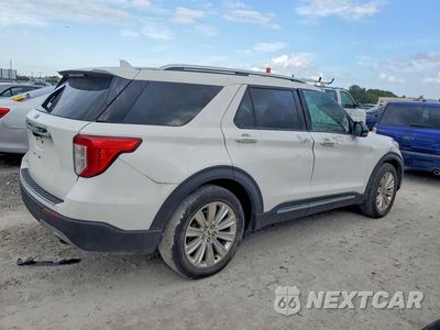 Trzecie zdjęcie samochodu z tyłu: 2021 FORD EXPLORER LIMITED VIN:1FMSK7FH7MGC17885 - miniatura
