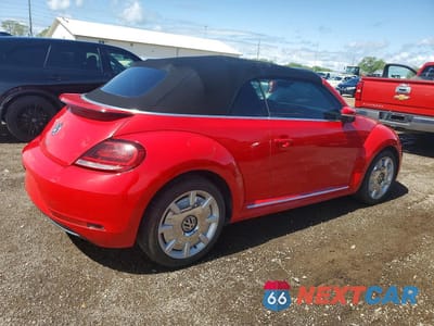 Trzecie zdjęcie samochodu z tyłu: 2018 VOLKSWAGEN BEETLE S VIN:3VW5DAAT5JM505598 - miniatura