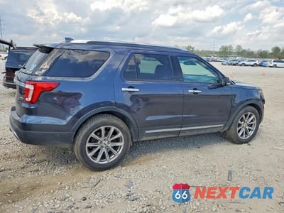 Trzecie zdjęcie samochodu z tyłu: 2017 FORD EXPLORER LIMITED VIN:1FM5K8F82HGA85787 - miniatura