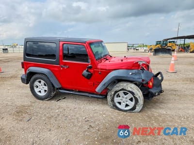 Czwarte zdjęcie samochodu z boku: 2017 JEEP WRANGLER SPORT VIN:1C4AJWAGXHL705673 - miniatura