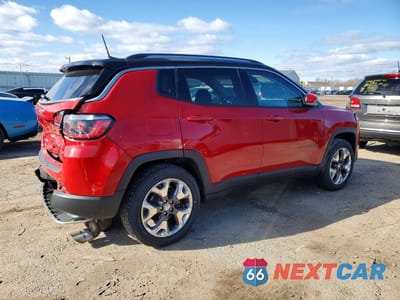 Trzecie zdjęcie samochodu z tyłu: 2020 JEEP COMPASS LIMITED VIN:3C4NJDCB4LT168173 - miniatura