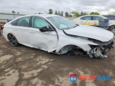 Czwarte zdjęcie samochodu z boku: 2020 HONDA ACCORD SPORT VIN:1HGCV1F31LA025639 - miniatura