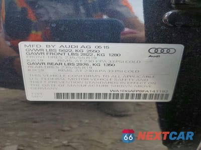 Zdjęcie 13 z 13 samochodu: 2015 AUDI Q5 PREMIUM PLUS VIN:WA1DGAFP8FA141192 - miniatura