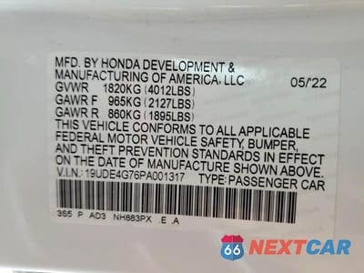 Zdjęcie 12 z 12 samochodu: 2023 ACURA INTEGRA A-SPEC TECH VIN:19UDE4G76PA001317 - miniatura