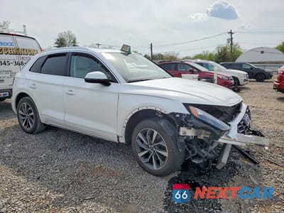 Czwarte zdjęcie samochodu z boku: 2021 AUDI Q5 PREMIUM PLUS VIN:WA1BAAFY3M2067141 - miniatura