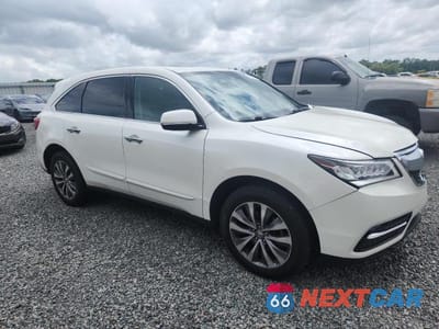 Czwarte zdjęcie samochodu z boku: 2014 ACURA MDX TECHNOLOGY VIN:5FRYD3H42EB011928 - miniatura