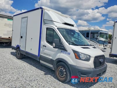 Czwarte zdjęcie samochodu z boku: 2021 FORD TRANSIT T-350 VIN:1FDBW5Z81MKA84381 - miniatura