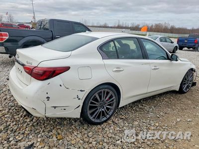 Trzecie zdjęcie samochodu z tyłu: 2021 INFINITI Q50 RED SPORT 400 VIN:JN1FV7DR1MM880995 - miniatura