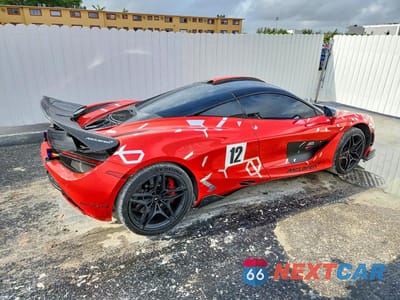 Trzecie zdjęcie samochodu z tyłu: 2019 MCLAREN 720S VIN:SBM14DCAXKW002673 - miniatura