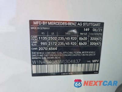 Zdjęcie 12 z 12 samochodu: 2021 MERCEDES-BENZ GLA 250 VIN:W1N4N4GB3MJ304837 - miniatura