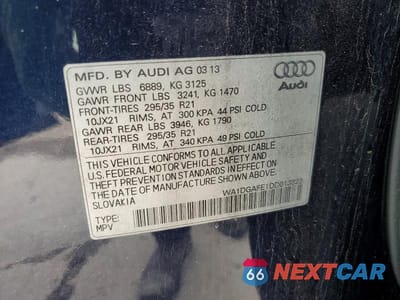 Zdjęcie 12 z 12 samochodu: 2013 AUDI Q7 PRESTIGE VIN:WA1DGAFE1DD013323 - miniatura
