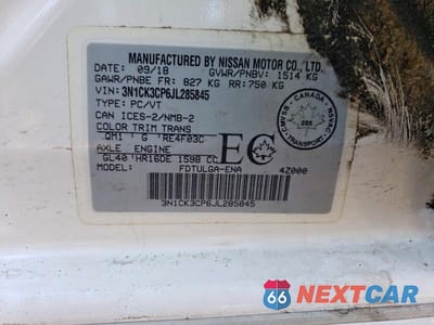Zdjęcie 12 z 12 samochodu: 2018 NISS MICRA VIN:3N1CK3CP6JL285845 - miniatura