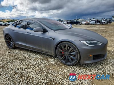 Czwarte zdjęcie samochodu z boku: 2017 TESLA MODEL S VIN:5YJSA1E26HF192818 - miniatura