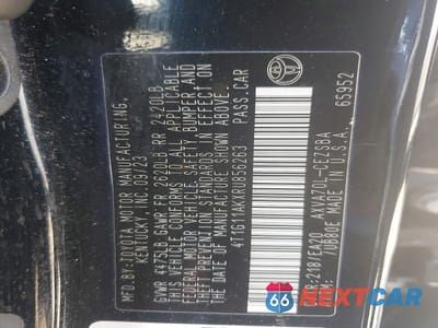 Zdjęcie 13 z 13 samochodu: 2024 TOYOTA CAMRY SE VIN:4T1G11AKXRU856263 - miniatura