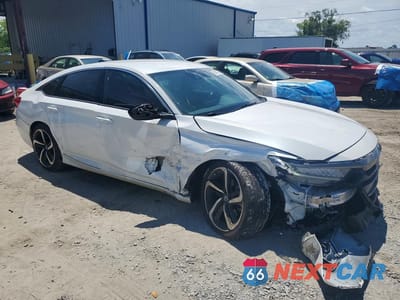 Czwarte zdjęcie samochodu z boku: 2021 HONDA ACCORD SPORT VIN:1HGCV1F37MA107148 - miniatura