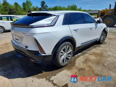 Trzecie zdjęcie samochodu z tyłu: 2024 CADILLAC LYRIQ LUXURY VIN:1GYKPRRK4RZ128211 - miniatura