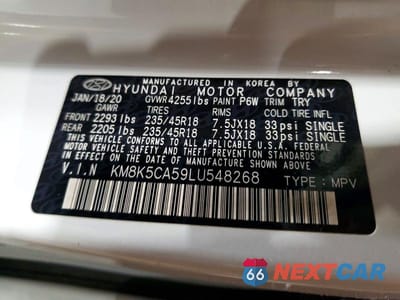 Zdjęcie 13 z 13 samochodu: 2020 HYUNDAI KONA ULTIMATE VIN:KM8K5CA59LU548268 - miniatura