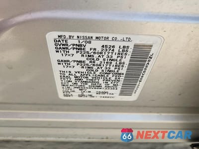 Zdjęcie 13 z 13 samochodu: 2008 NISSAN ROGUE S VIN:JN8AS58V98W133364 - miniatura