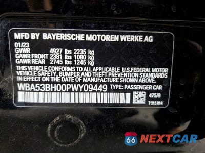 Zdjęcie 12 z 12 samochodu: 2023 BMW 530 I VIN:WBA53BH00PWY09449 - miniatura
