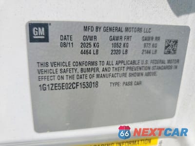 Zdjęcie 12 z 12 samochodu: 2012 CHEVROLET MALIBU LTZ VIN:1G1ZE5E02CF153018 - miniatura