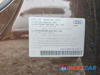 Zdjęcie 13 z 13 samochodu: 2014 AUDI Q5 PREMIUM PLUS VIN:WA1LFAFP1EA107219 - miniatura