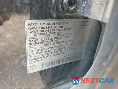 Zdjęcie 13 z 13 samochodu: 2019 AUDI Q7 PRESTIGE VIN:WA1VAAF73KD001694 - miniatura