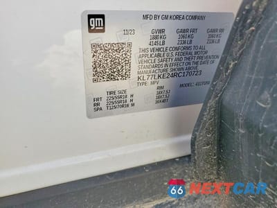 Zdjęcie 13 z 13 samochodu: 2024 CHEVROLET TRAX ACTIV VIN:KL77LKE24RC170723 - miniatura