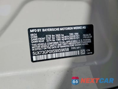 Zdjęcie 14 z 14 samochodu: 2025 BMW X3 M50 VIN:5UX73GP0XS9X59658 - miniatura