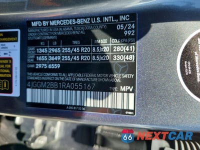 Zdjęcie 12 z 12 samochodu: 2024 MERCEDES-BENZ EQE SUV 350+ VIN:4JGGM2BB1RA055167 - miniatura