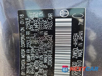 Zdjęcie 12 z 12 samochodu: 2018 TOYOTA PRIUS TWO VIN:JTDKBRFU8J3592443 - miniatura
