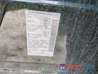 Zdjęcie 13 z 13 samochodu: 2020 NISSAN PATHFINDER SV VIN:5N1DR2BM6LC594059 - miniatura