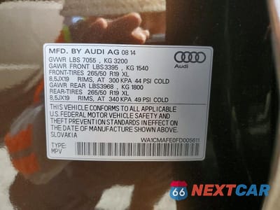 Zdjęcie 13 z 13 samochodu: 2015 AUDI Q7 TDI PREMIUM VIN:WA1CMAFE0FD005611 - miniatura