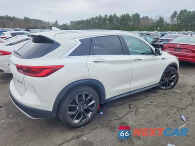 Trzecie zdjęcie samochodu z tyłu: 2019 INFINITI QX50 ESSENTIAL VIN:3PCAJ5M36KF127150 - miniatura