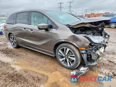 Czwarte zdjęcie samochodu z boku: 2019 HONDA ODYSSEY ELITE VIN:5FNRL6H99KB111462 - miniatura