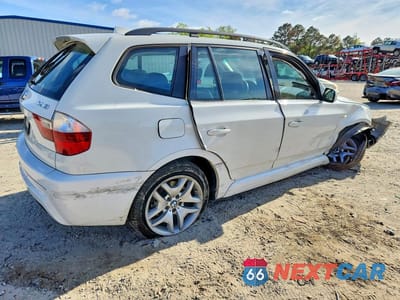 Trzecie zdjęcie samochodu z tyłu: 2007 BMW X3 3.0SI VIN:WBXPC93417WF21508 - miniatura