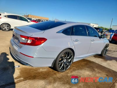 Trzecie zdjęcie samochodu z tyłu: 2021 HONDA ACCORD TOURING HYBRID VIN:1HGCV3F97MA000942 - miniatura