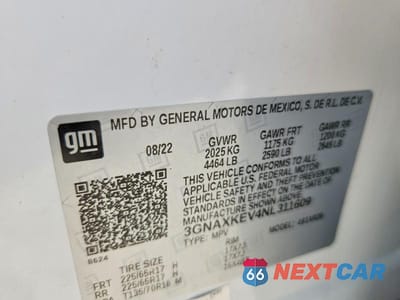 Zdjęcie 13 z 13 samochodu: 2022 CHEVROLET EQUINOX LT VIN:3GNAXKEV4NL311609 - miniatura