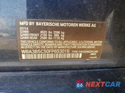 Zdjęcie 12 z 12 samochodu: 2015 BMW 328 XI SULEV VIN:WBA3B5C50FP653016 - miniatura