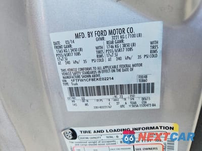 Zdjęcie 12 z 12 samochodu: 2014 FORD F150 SUPERCREW VIN:1FTFW1CF8EKE02214 - miniatura