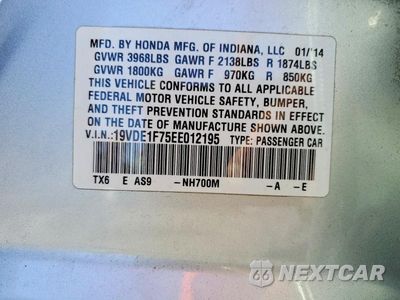 Zdjęcie 13 z 13 samochodu: 2014 ACURA ILX 20 TECH VIN:19VDE1F75EE012195 - miniatura