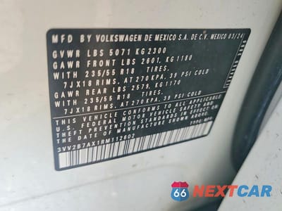 Zdjęcie 13 z 13 samochodu: 2024 VOLKSWAGEN TIGUAN SE VIN:3VV2B7AX1RM112602 - miniatura