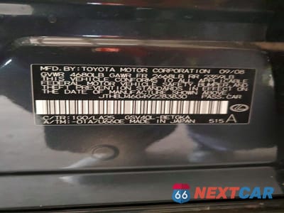 Zdjęcie 12 z 12 samochodu: 2009 LEXUS ES 350 VIN:JTHBJ46G492283830 - miniatura