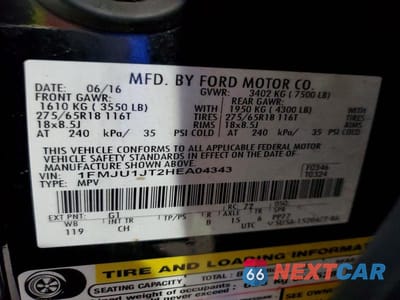 Zdjęcie 13 z 13 samochodu: 2017 FORD EXPEDITION XLT VIN:1FMJU1JT2HEA04343 - miniatura